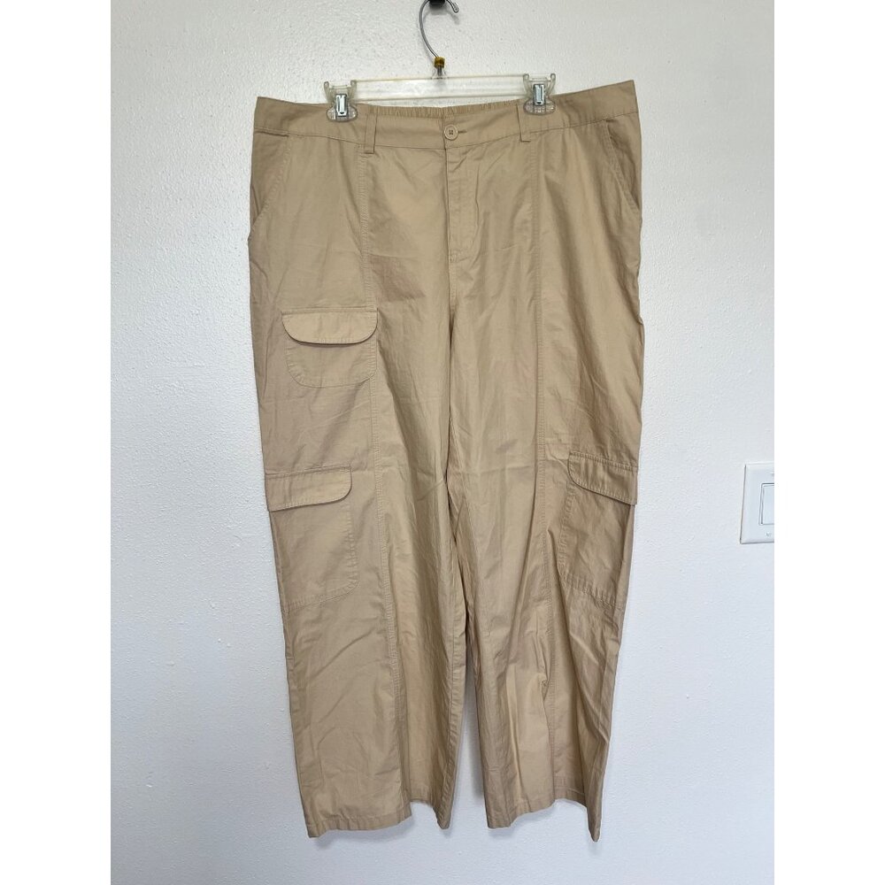 Wild Fable Cargo Wide Leg Pants Lightweight Elastic back Womans XL